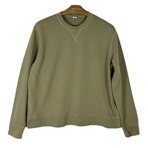 Nwot Arket French Terry Sweatshirt in Khaki Green Mens XL 2025